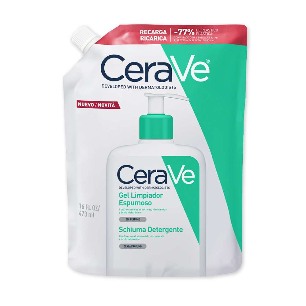 Cerave Gel Limpiador Espumoso Refill x 473 Ml