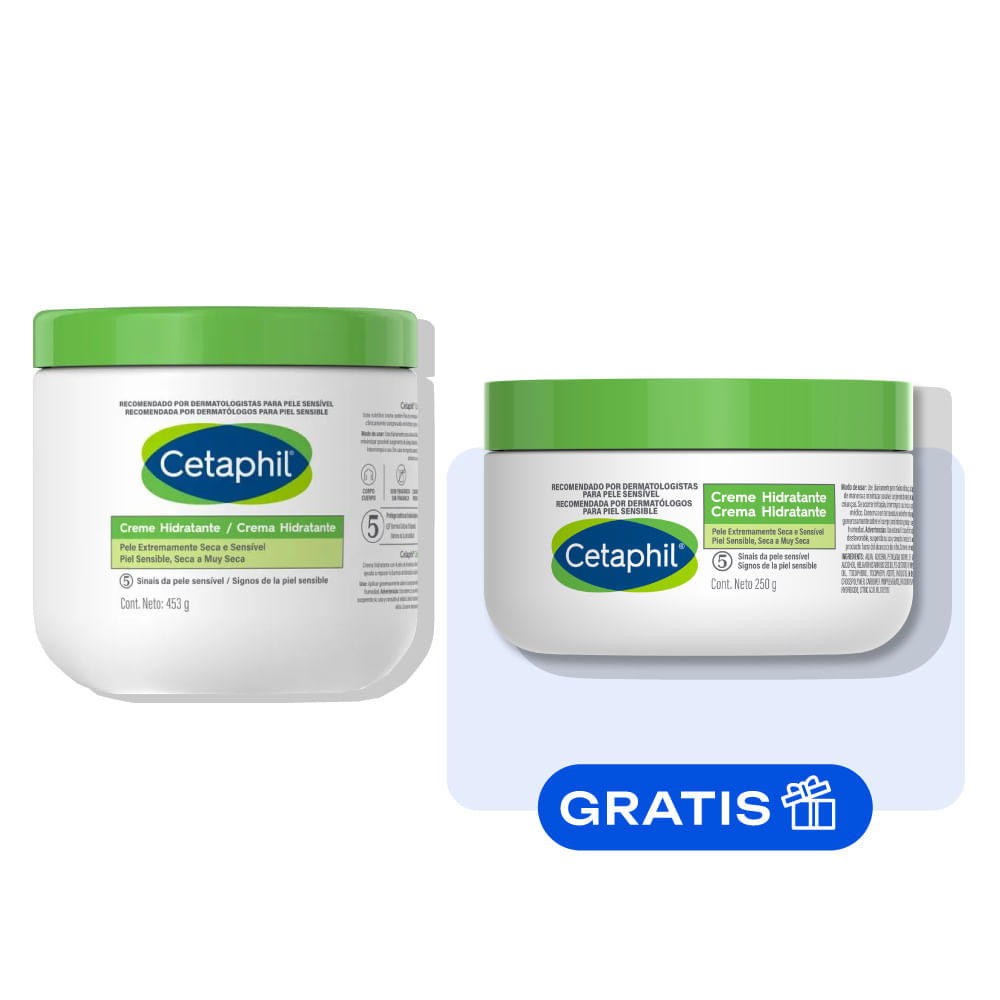 [EKO-BP-6830] Kit Cetaphil Crema Hidratante x 453 Gr GRATIS Crema Hidratante x 250 Gr