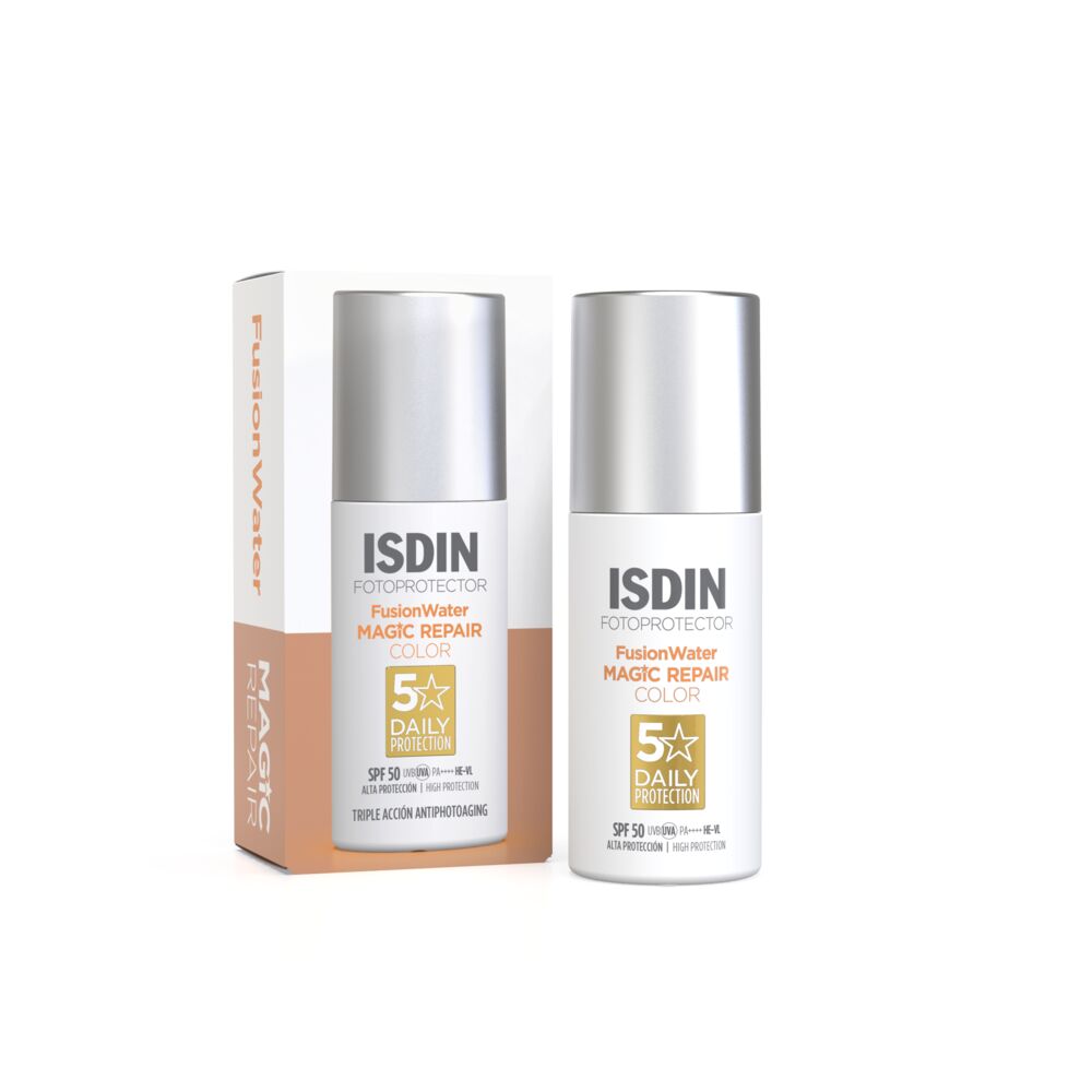 Isdin Age Repair Fusion Water SPF 50 Protector Solar con color 50 Ml
