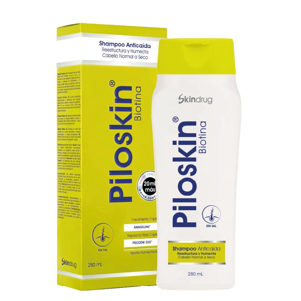 [EKO-BP-825] Shampoo Anticaída Piloskin Biotina 280 Ml